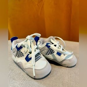 Baby crib sole Nike jordan 4 military blue
